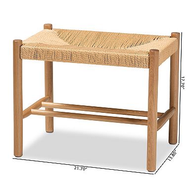 Baxton Studio Saura Accent Bench