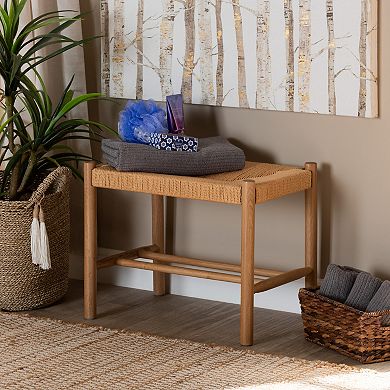 Baxton Studio Saura Accent Bench