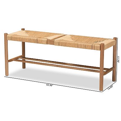 Baxton Studio Saura Dining Bench