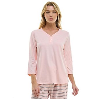 Women's Croft & Barrow Cozy Luxe Rib Sleep Top