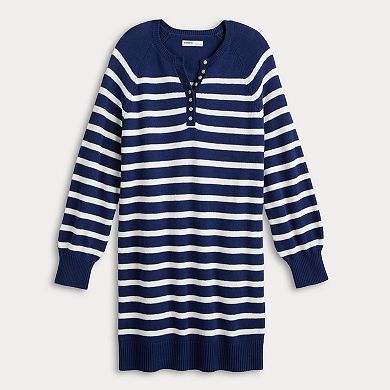 Women's Sonoma Goods For Life® Henley Sweater Dress