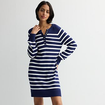 Women's Sonoma Goods For Life® Henley Sweater Dress