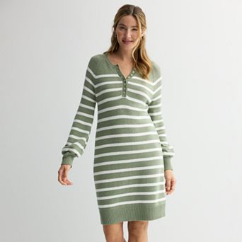 Women's Sonoma Goods For Life® Henley Sweater Dress