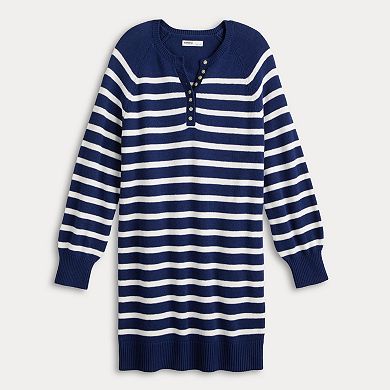 Petite Sonoma Goods For Life® Henley Sweater Dress