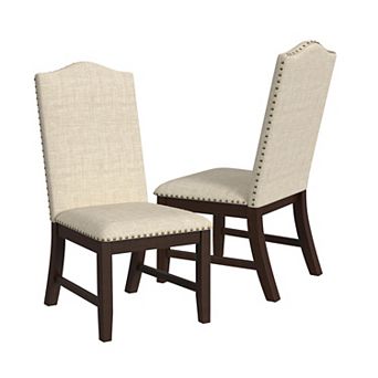 HomePop Scalloped Back Dining Chair 2 pc Set