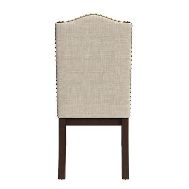 HomePop Scalloped Back Dining Chair 2 pc Set