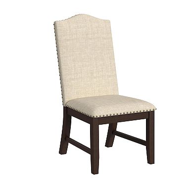 HomePop Scalloped Back Dining Chair 2 pc Set
