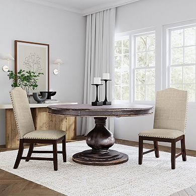 HomePop Scalloped Back Dining Chair 2 pc Set