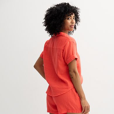 Women's Sonoma Goods For Life® Gauze Vacation Top
