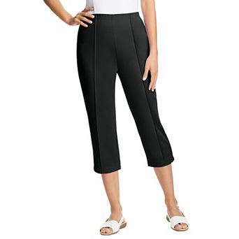 Woman Within Plus Size Petite The Hassle-Free Soft Knit Capri