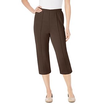 Woman Within Plus Size Petite The Hassle-Free Soft Knit Capri