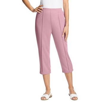 Woman Within Plus Size Petite The Hassle-Free Soft Knit Capri