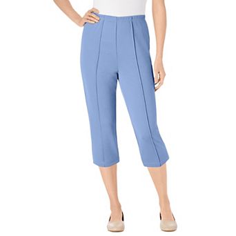 Woman Within Plus Size Petite The Hassle-Free Soft Knit Capri