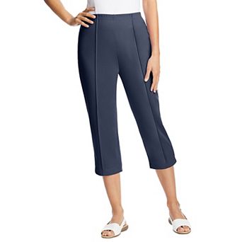 Woman Within Plus Size Petite The Hassle-Free Soft Knit Capri