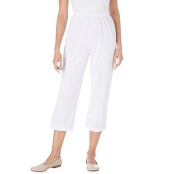 Woman Within Plus Size Petite The Hassle-Free Soft Knit Capri