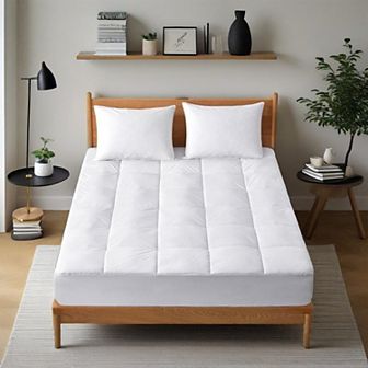 Unikome Soft Non-slip Quilted Cooling Mattress Pad Deep Pocket Fits 15-18 Inch Mattress