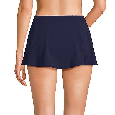 Women's Lands' End Chlorine Resistant High-Waisted Mini Swim Skirt
