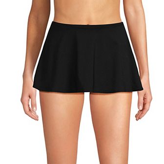 Women's Lands' End Chlorine Resistant High-Waisted Mini Swim Skirt