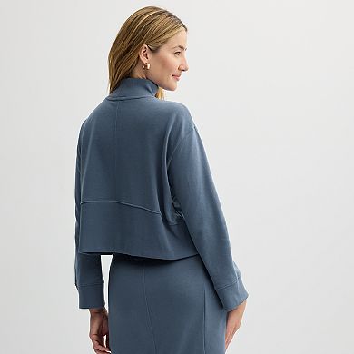 Women's Sonoma Goods For Life® Fleece Turtleneck Top