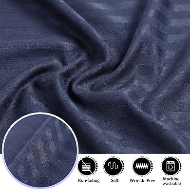 Microfiber Soft Striped Pillowcases Body Envelope Closure 20x48 Inch