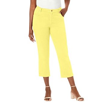 Jessica London Women's Plus Size Classic Cotton Denim Capri