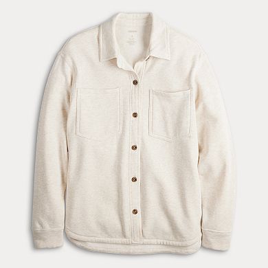 Women's Sonoma Goods For Life® Knit Fleece Shacket
