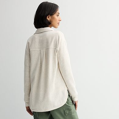 Women's Sonoma Goods For Life® Knit Fleece Shacket