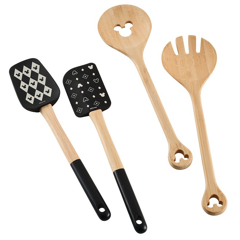 Disney Home Disney's Mickey Mouse Monochrome Kitchen Tools 4-Piece Set