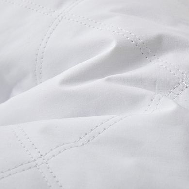 Unikome Quilted Cotton Goose Feather Down Pillow, Medium Support Pack of 2
