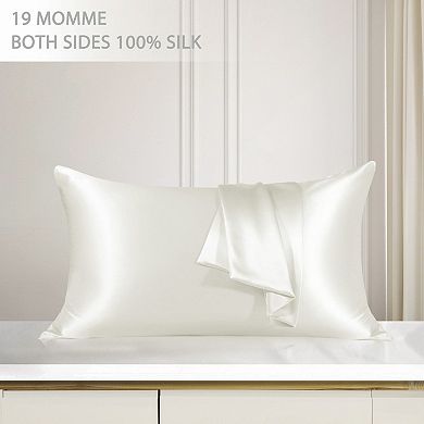 Silk Pillowcase for Hair Skin 16x31in Pillow Case with Zip