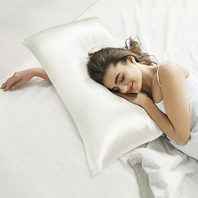 Silk Pillowcase for Hair Skin 16x31in Pillow Case with Zip