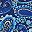 Navy Paisley