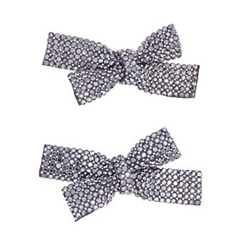 Ella Shea 2 pk Rhinestone Hair Bow Set