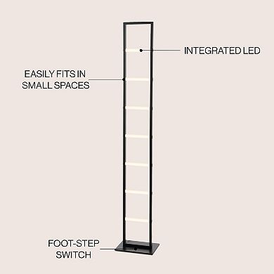 Ivan Minimalist Modern Iron Ladder Dimmable Integrated Led Floor Lamp