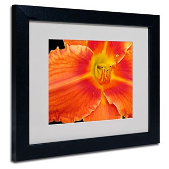Kathie McCurdy 'Orange Day Lily' Matted Framed Wall Art
