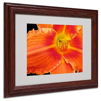 Kathie McCurdy 'Orange Day Lily' Matted Framed Wall Art
