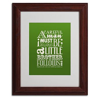 Megan Romo 'Little Brother II' Matted Framed Wall Art