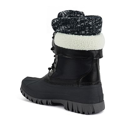 London Rag Delphine Women's Knitted Collar Boots