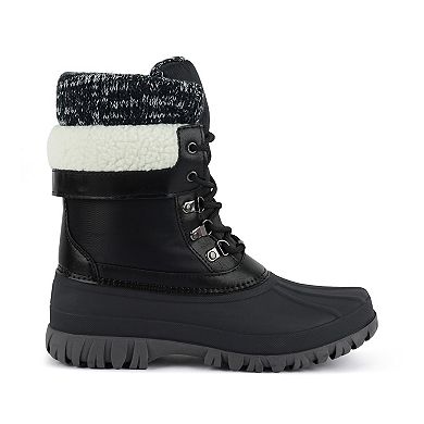 London Rag Delphine Women's Knitted Collar Boots