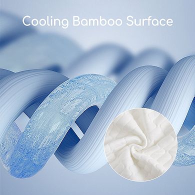 Unikome 2 Pack Shredded Memory Foam Adjustable Bed Pillows Extra Comfy Pillows