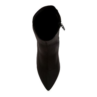 London Rag Zudio Women's Mid Heel Sock Boots