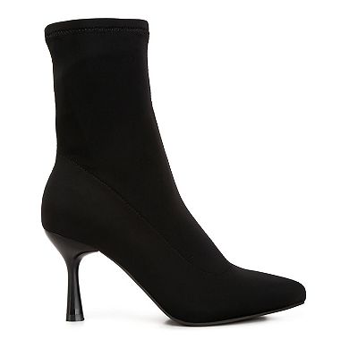 London Rag Zudio Women's Mid Heel Sock Boots