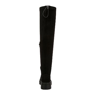 London Rag Babette Women's Drawstring Knee High Boots