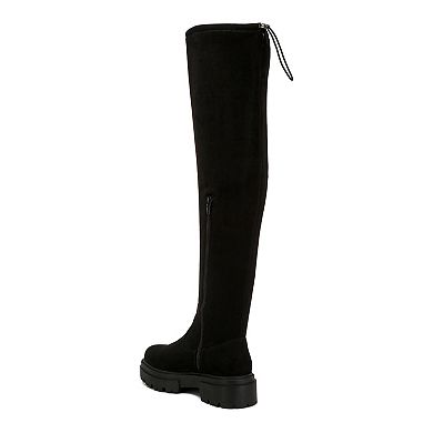 London Rag Babette Women's Drawstring Knee High Boots