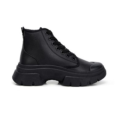 London Rag Roxane Women's Chunky Lace Up Boots