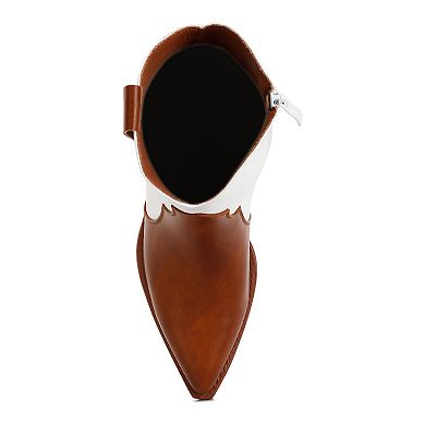 London Rag Wales Ott Women's Metallic Faux Leather Boots