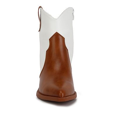 London Rag Wales Ott Women's Metallic Faux Leather Boots