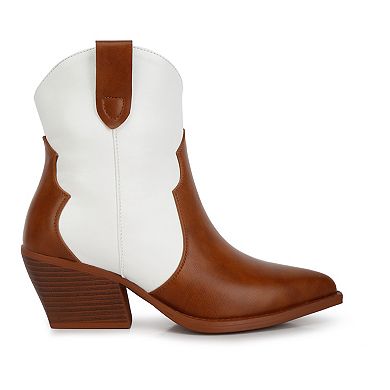 London Rag Wales Ott Women's Metallic Faux Leather Boots