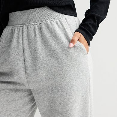 Juniors' SO® Rib Waistband Fleece Joggers