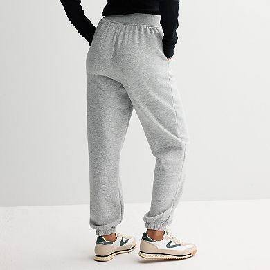 Juniors' SO® Rib Waistband Fleece Joggers